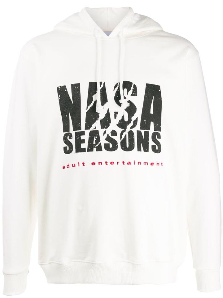 Nasaseasons Nasa Seasons Print Hoodie - White