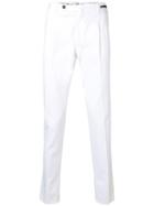 Pt01 Slim-fit Pleated Trousers - White