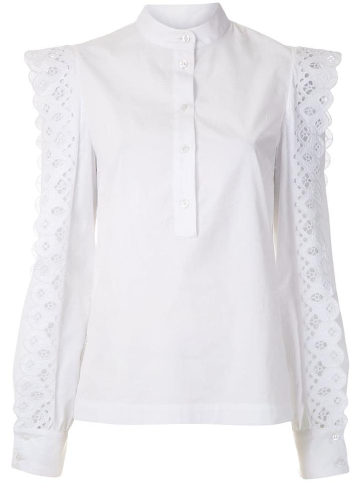 Reinaldo Lourenço Lace Panelled Shirt - White