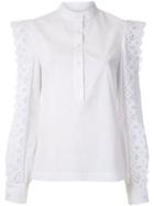 Reinaldo Lourenço Lace Panelled Shirt - White