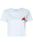 Fiorucci Cropped Cherries T-shirt - Blue
