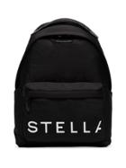 Stella Mccartney Logo-detailed Padded Nylon Backpack - Black