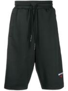 Swatsky Logo Drawstring Track Shorts - Black