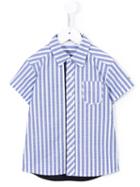 Familiar - Shortsleeved Striped Shirt - Kids - Cotton/polyester - 9 Yrs, Blue