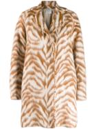 Forte Forte Zebra Print Coat - Brown