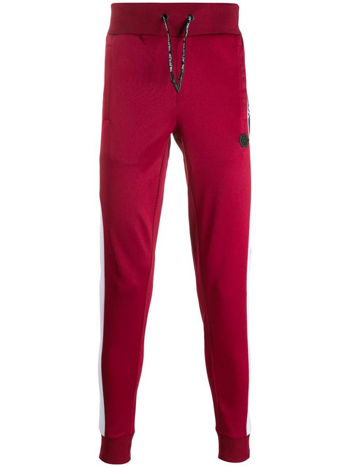 Philipp Plein Skull Jogging Trousers - Red