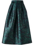 Si Jay 'mikado' Skirt, Women's, Size: 42, Green, Polyester/silk