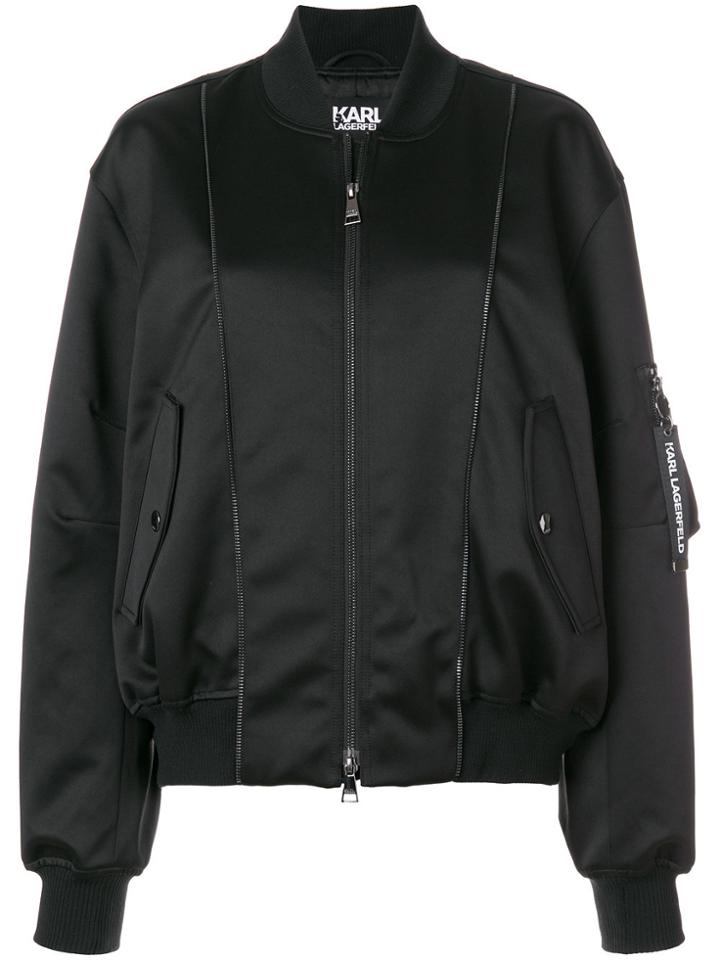 Karl Lagerfeld Bomber Jacket - Black