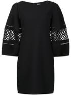 Carolina Herrera Basket Weave Dress, Women's, Size: 10, Black, Cotton/virgin Wool
