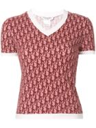 Christian Dior Pre-owned Trotter Pattern T-shirt - Red