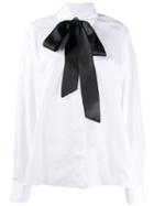 Alexandre Vauthier Bow Neck Shirt - White