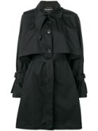 Emporio Armani Belted Trench Coat - Black