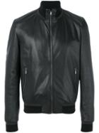 Dolce & Gabbana - Classic Biker Jacket - Men - Lamb Skin/polyamide/polyester/wool - 50, Black, Lamb Skin/polyamide/polyester/wool