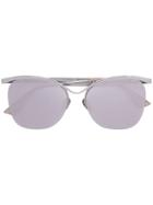 Le Specs Mirrored Oversized Sunglasses - Metallic