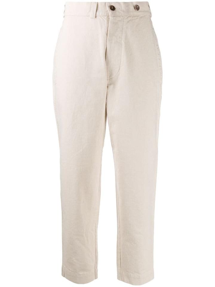 Margaret Howell High Rise Tapered Jeans - Neutrals