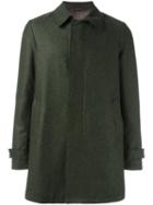Herno Hidden Button Coat, Men's, Size: 50, Green, Polyamide/wool