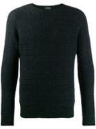 Zanone Textured Knit Sweater - Green