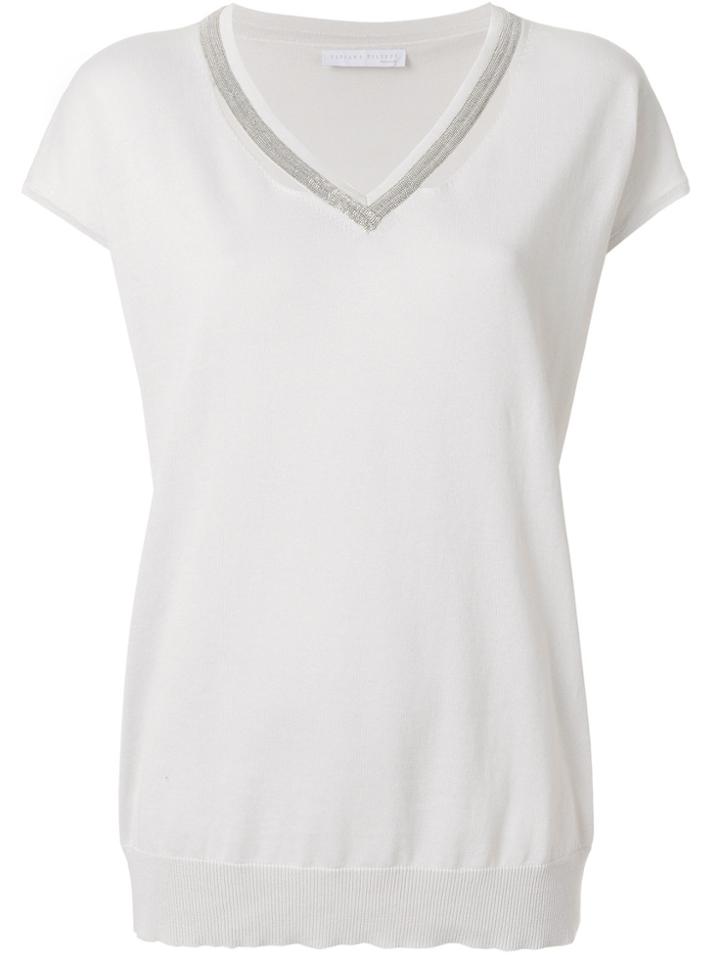 Fabiana Filippi V-neck Knitted Top - Unavailable