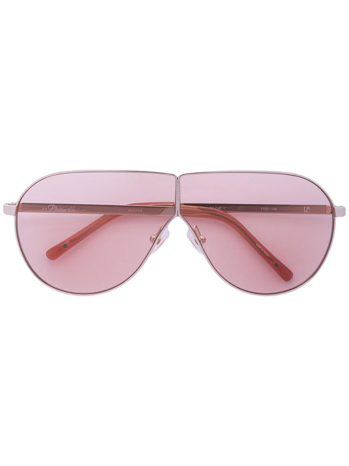 Linda Farrow Gallery - Aviator Sunglasses - Women - Acetate - One Size, Grey, Acetate