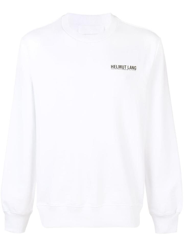 Helmut Lang Logo Sweatshirt - White