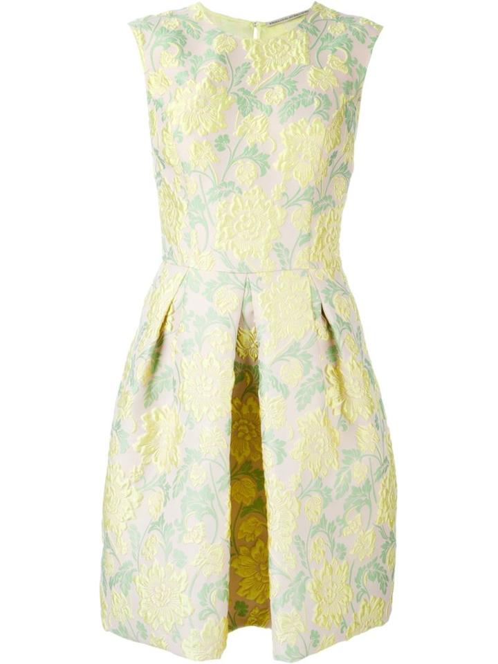 Ermanno Scervino Floral Embroidery Dress, Women's, Size: 40, Polyester/polyamide/silk