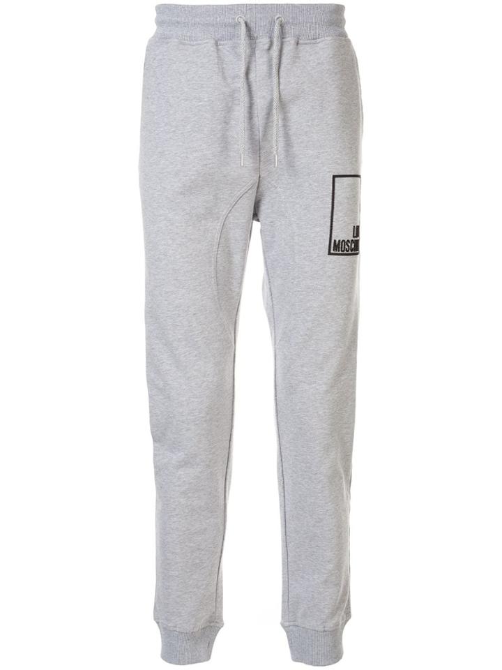 Love Moschino Logo Box Track Pants - Grey