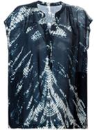 Raquel Allegra Tie Dye Print Blouse
