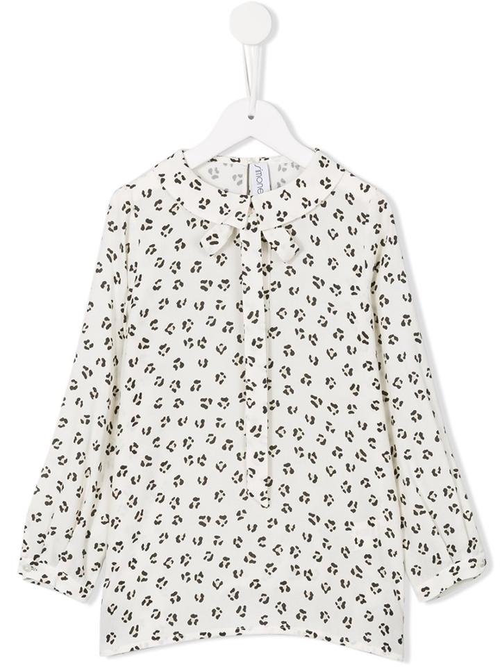 Simonetta Animal Print Blouse, Girl's, Size: 10 Yrs, Nude/neutrals