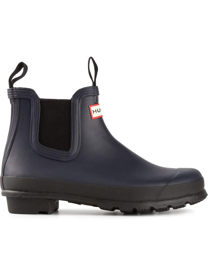 Hunter Original Chelsea Boots, Women's, Size: 3, Blue, Rubber
