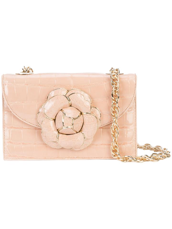 Oscar De La Renta Gardenia Crossbody Bag - Nude & Neutrals