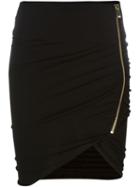 Alexandre Vauthier Asymmetric Mini Skirt, Women's, Size: 38, Black, Spandex/elastane/viscose