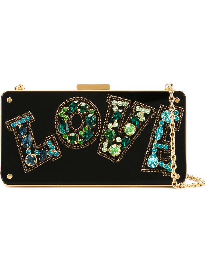 Lanvin Love Appliqué Clutch