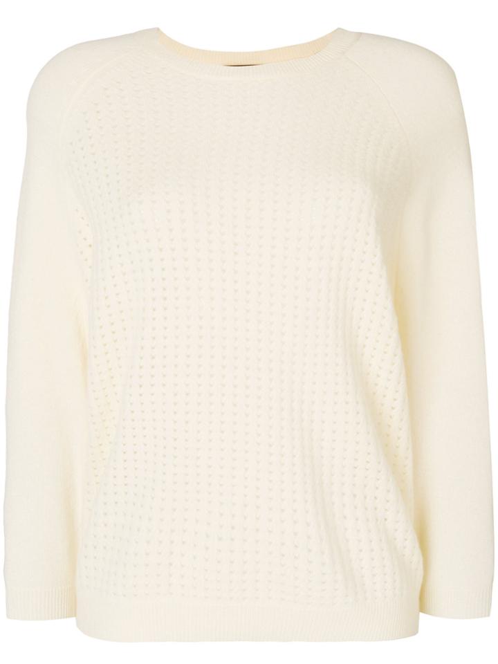N.peal Pointelle Knit Jumper - Nude & Neutrals