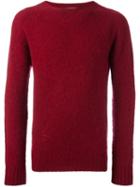Ymc Crew Neck Pullover, Men's, Size: Medium, Red, Virgin Wool