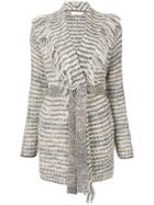 Tory Burch Belted Cardi-coat - Grey