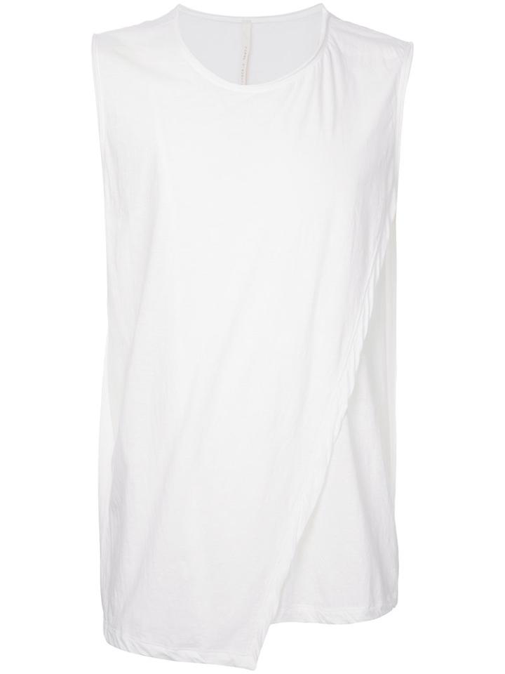 Forme D'expression - Layered Tank Top - Men - Cotton/linen/flax - S, White, Cotton/linen/flax