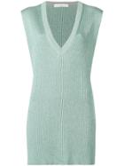 Golden Goose Deluxe Brand V-neck Sparkle Sweater - Green