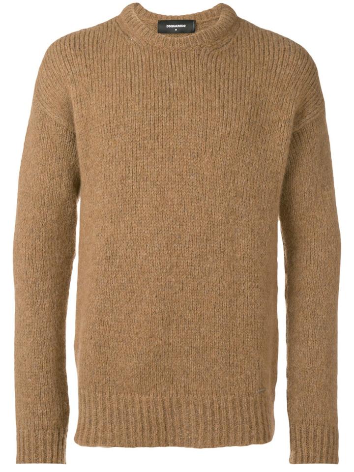 Dsquared2 Chunky Knit Jumper - Neutrals