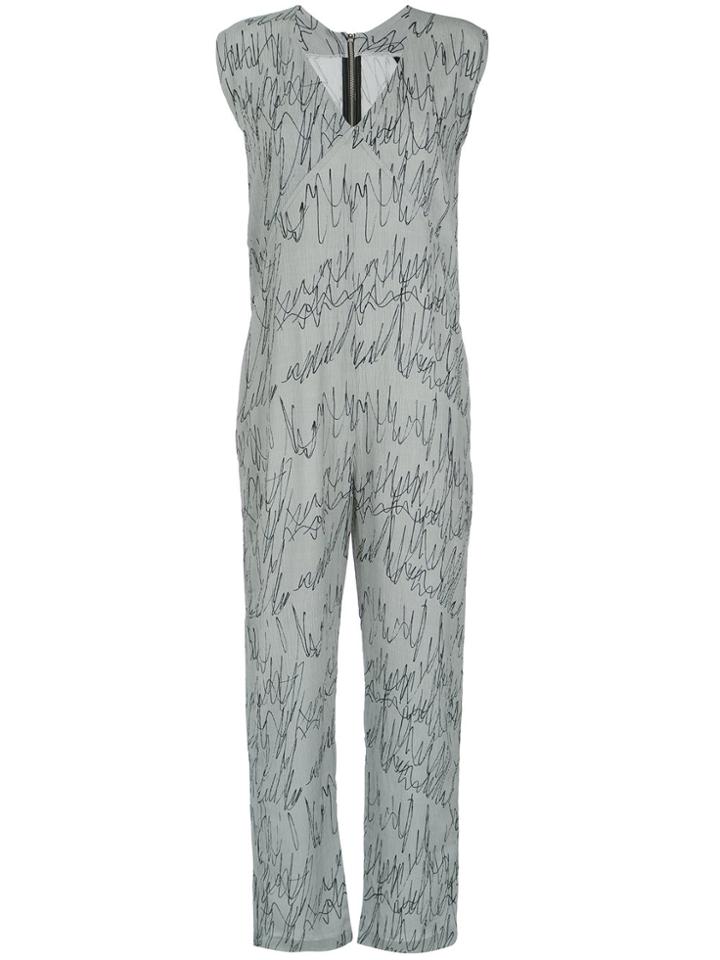 Uma Raquel Davidowicz Printed Jumpsuit - Grey