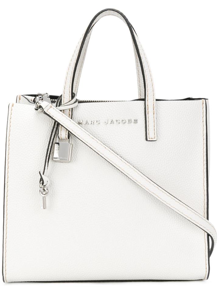 Marc Jacobs Square Shaped Tote Bag - White