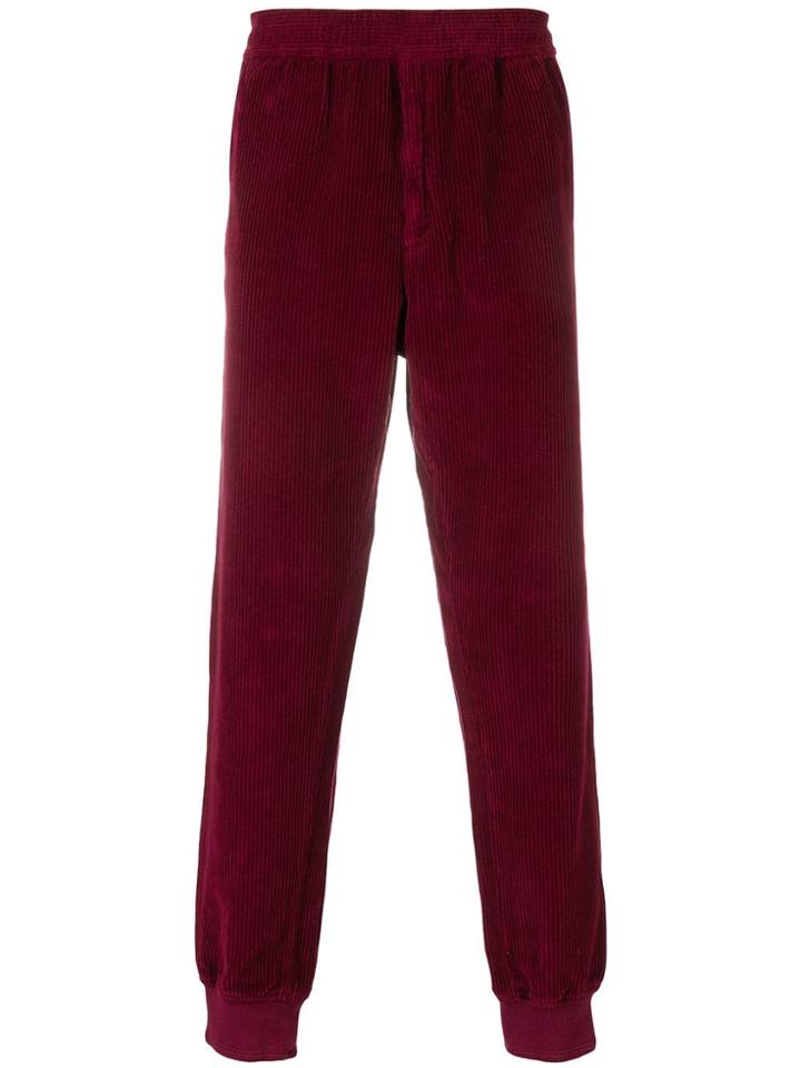 Stone Island Corduroy Trousers - Red