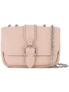 Longchamp Buckled Cross Body Bag - Pink & Purple