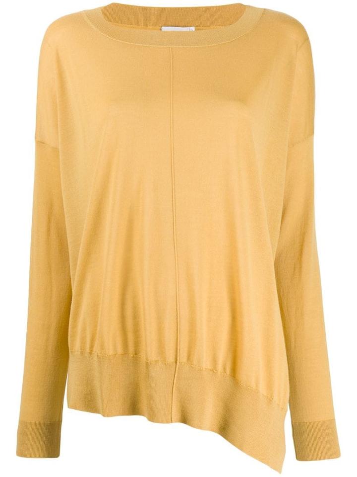 Closed Boat Neck Sweatshirt - Yellow