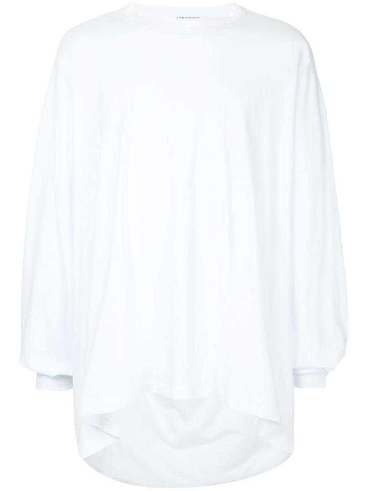 Hed Mayner Asymmetric Hem T-shirt - White