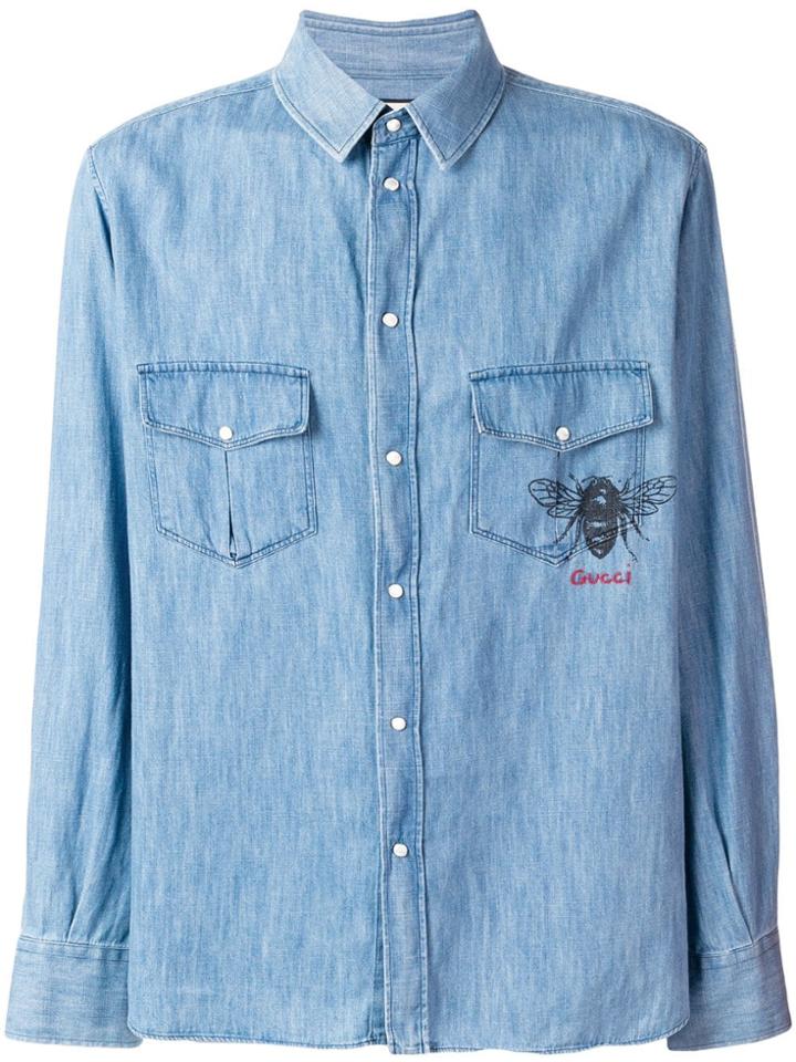 Gucci Classic Denim Shirt - Blue