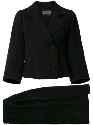 Balenciaga Vintage Draped Detail Skirt Suit - Unavailable