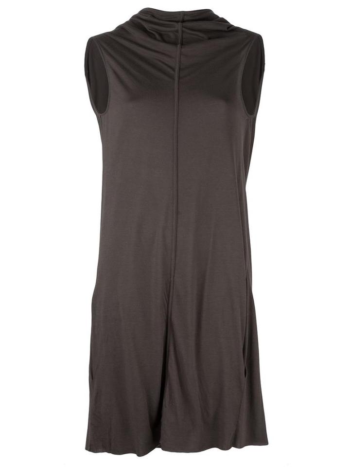 Rick Owens Lilies Longline Tank Top, Women's, Size: 40, Grey, Cotton/polyamide/viscose