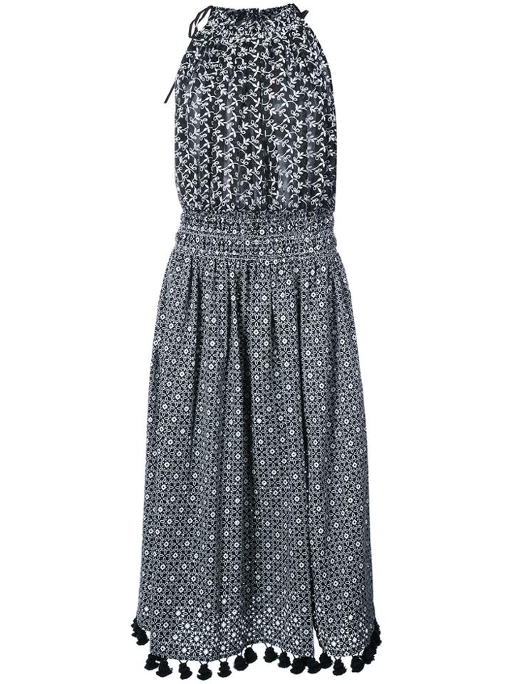 Altuzarra Halter Neck Printed Dress - Black