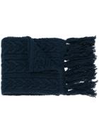 Barena Cable Knit Scarf - Blue