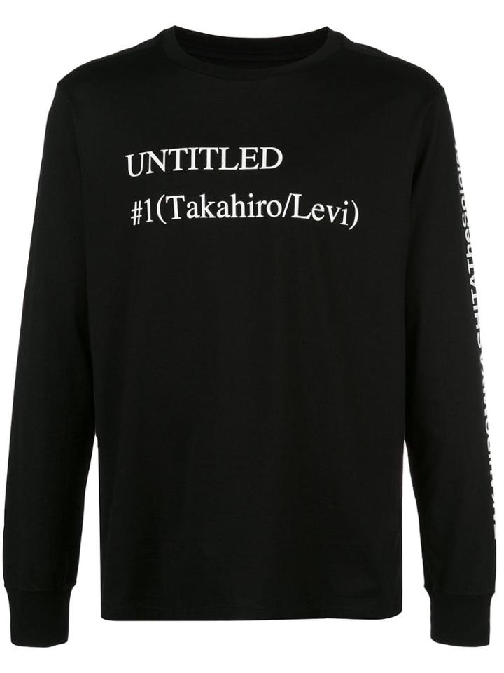 Takahiromiyashita The Soloist Untitled Print T-shirt - Black